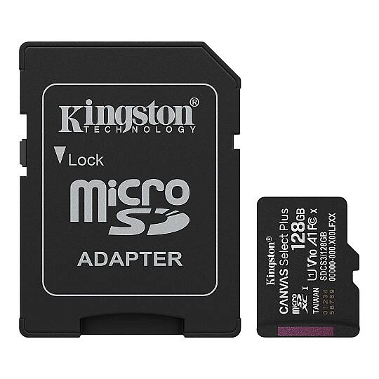 128GB MicroSDXC Canvas Select Plus Gen3 150MB/s A1 Card + Adaptör - 2