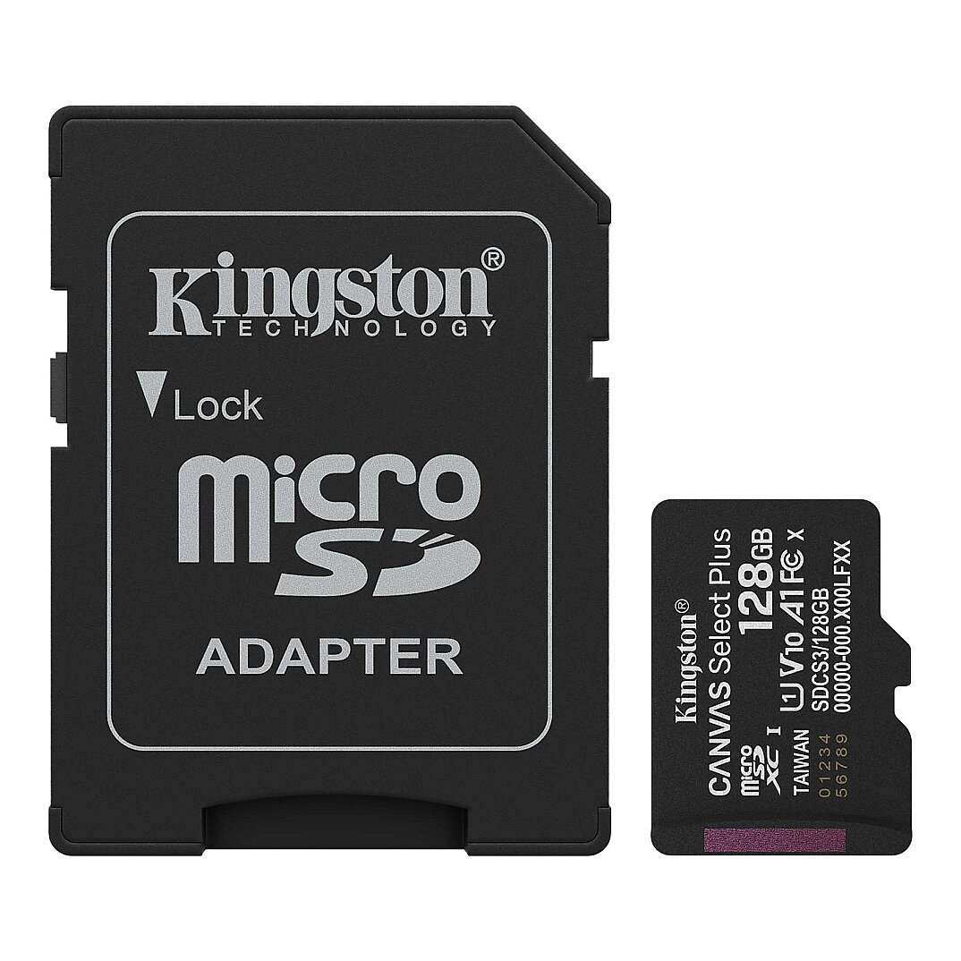 128GB MicroSDXC Canvas Select Plus Gen3 150MB/s A1 Card + Adaptör - 2
