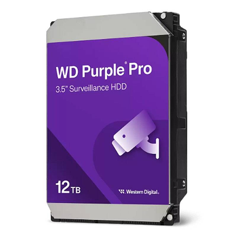 12TB 3.5 Purple PRO SATA3 7200RPM 512MB 7/24 Güvenlik WD122PURP (3 Yıl Resmi Distribütör Garantili) - 1
