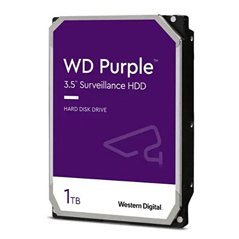 1TB 3.5 Purple SATA3 5400RPM 64MB 7/24 Güvenlik WD11PURZ (3 Yıl Resmi Distribütör Garantili) - 1