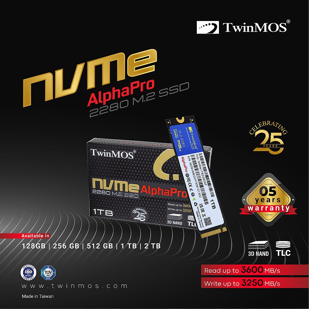1TB (3600-3250Mb/s) m.2 NVMe1TB2280AP SSD Disk - 3