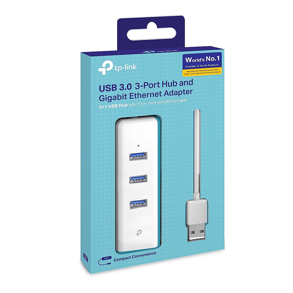 3xUSB ve Gigabit Ethernet Çevirici (UE330) - 1