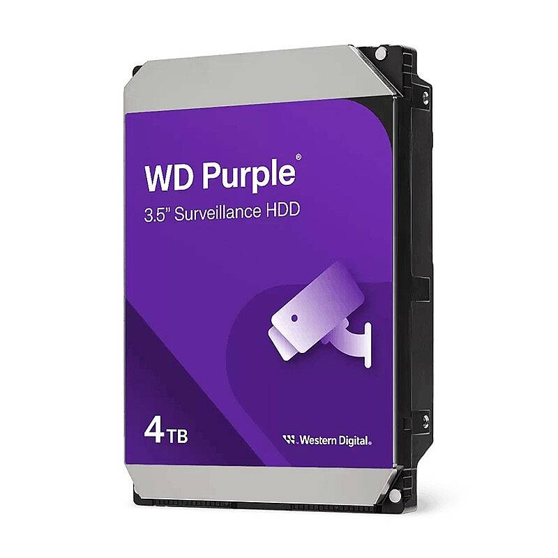 4TB 3.5 Purple SATA3 5400RPM 128MB 7/24 Güvenlik WD44PURZ (3 Yıl Resmi Distribütör Garantili) - 1