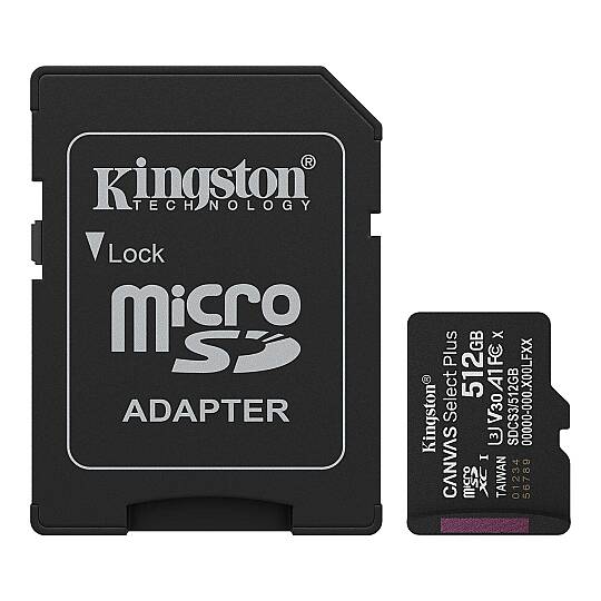 512GB MicroSDXC Canvas Select Plus Gen3 150MB/s A1 Kart + Adaptör - 2