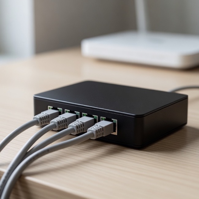 Gigabit Switch Nasıl Seçilir? 5 Port, 8 Port ve 100 Mbps