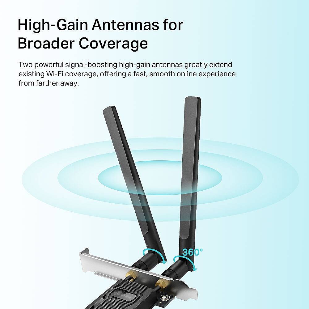 Archer TX20E AX1800 Wi-Fi 6 Bluetooth 5.2 PCIe Adaptör - 4