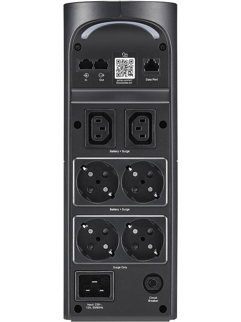 BGM2200B-GR - Back-Ups Pro, 2200VA/1320W, Tower, 230V, 4x Schuko ve 2x Iec C13 Çıkışı, Rgb Işıklar, Gece Yarısı (Siyah) - 2