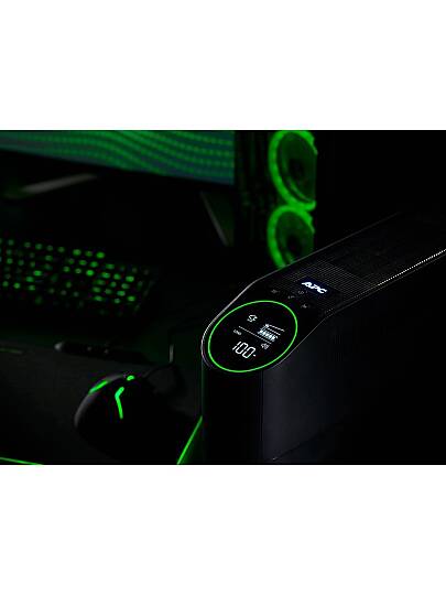 BGM2200B-GR - Back-Ups Pro, 2200VA/1320W, Tower, 230V, 4x Schuko ve 2x Iec C13 Çıkışı, Rgb Işıklar, Gece Yarısı (Siyah) - 5