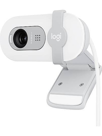 BRIO 100 Full HD 1080p Gizlilik Kapaklı Mikrofonlu Web Kamerası - Beyaz
