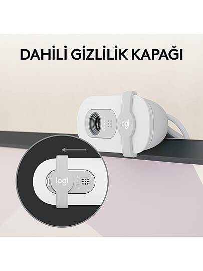 BRIO 100 Full HD 1080p Gizlilik Kapaklı Mikrofonlu Web Kamerası - Beyaz - 7
