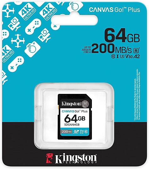 Canvas Go! Plus SDCG4/64GB Class 10 UHS-I U3 A2 V30 SDXC 64 GB Hafıza Kartı