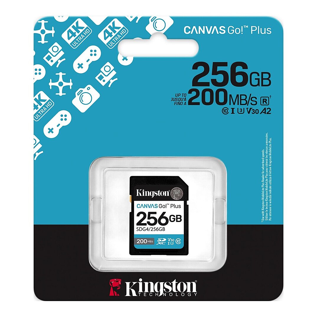 Canvas Go! Plus SDG4/256GB Class 10 UHS-I U3 V30 SDXC, SDHC, SD, microSDXC 256 GB Hafıza Kartı - 1