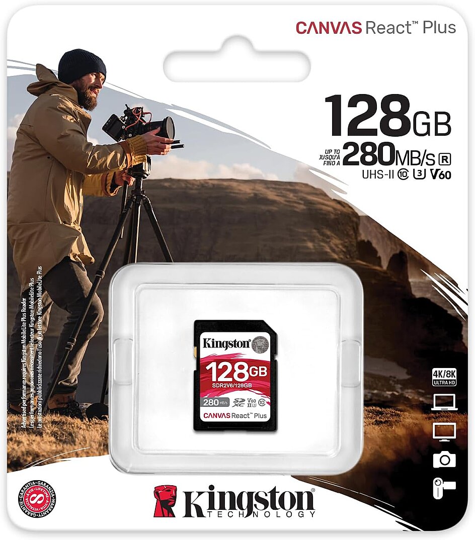 Canvas React Plus SDR2V6/128GB Class 10 UHS-II U3 V60 microSDHC 128 GB Hafıza Kartı - 1