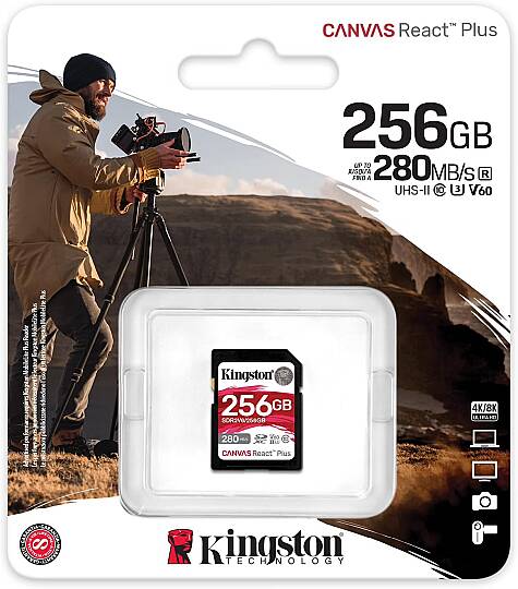 Canvas React Plus SDR2V6/256GB Class 10 UHS-II U3 V60 microSDHC 256 GB Hafıza Kartı