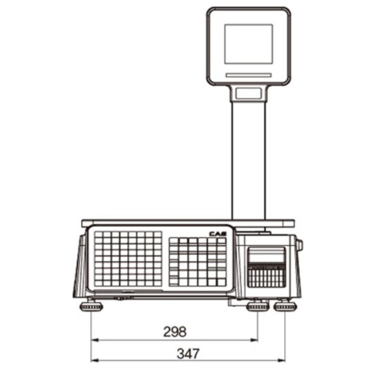 CL3000 15KG 202DPI Direkt Termal Ethernet LCD Ekran Boyunlu Barkodlu Terazi - 3