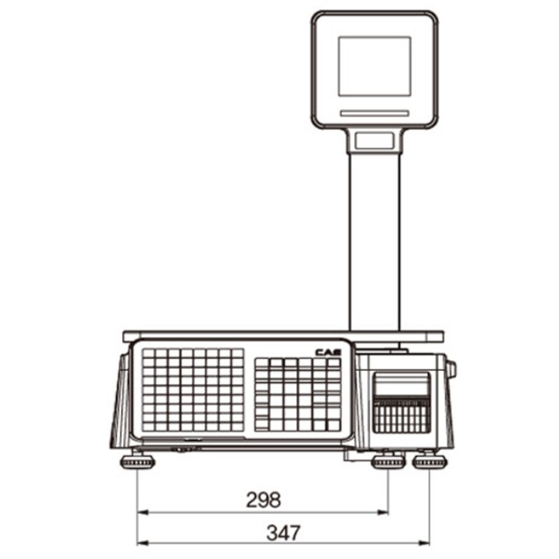 CL3000 30KG 202DPI Direkt Termal Ethernet LCD Ekran Boyunlu Barkodlu Terazi - 3