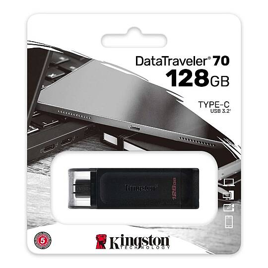 DataTraveler 70 128GB USB 3.2 Gen 1 Type-C Flash Bellek - DT70/128GB