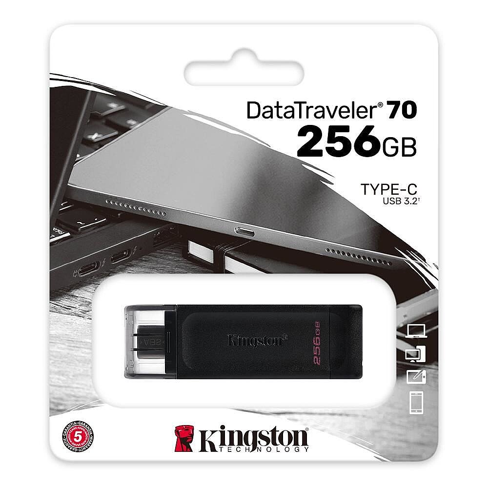 DataTraveler 70 256GB USB 3.2 Gen 1 Type-C Flash Bellek - DT70/256GB - 1