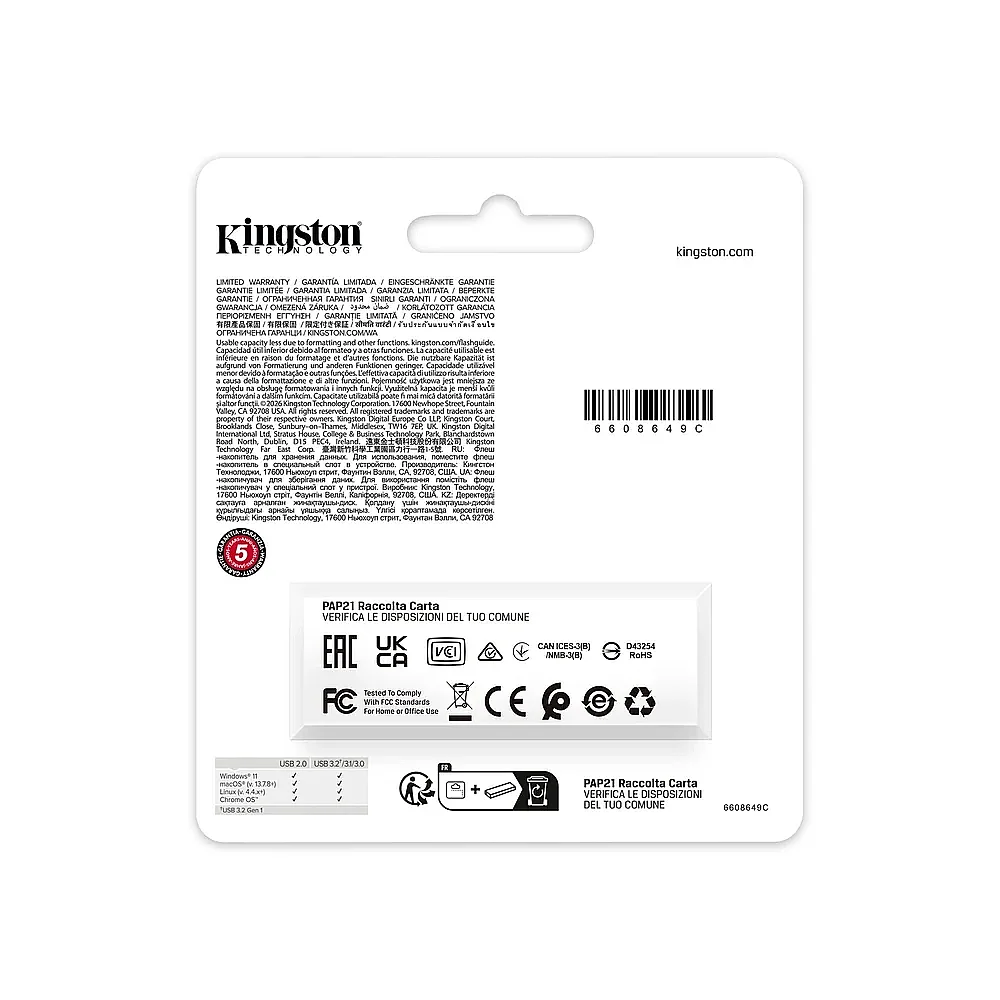 DataTraveler Exodia G2 512GB GB Siyah-Mor USB Flash Bellek - DTXG2/512GB - 5