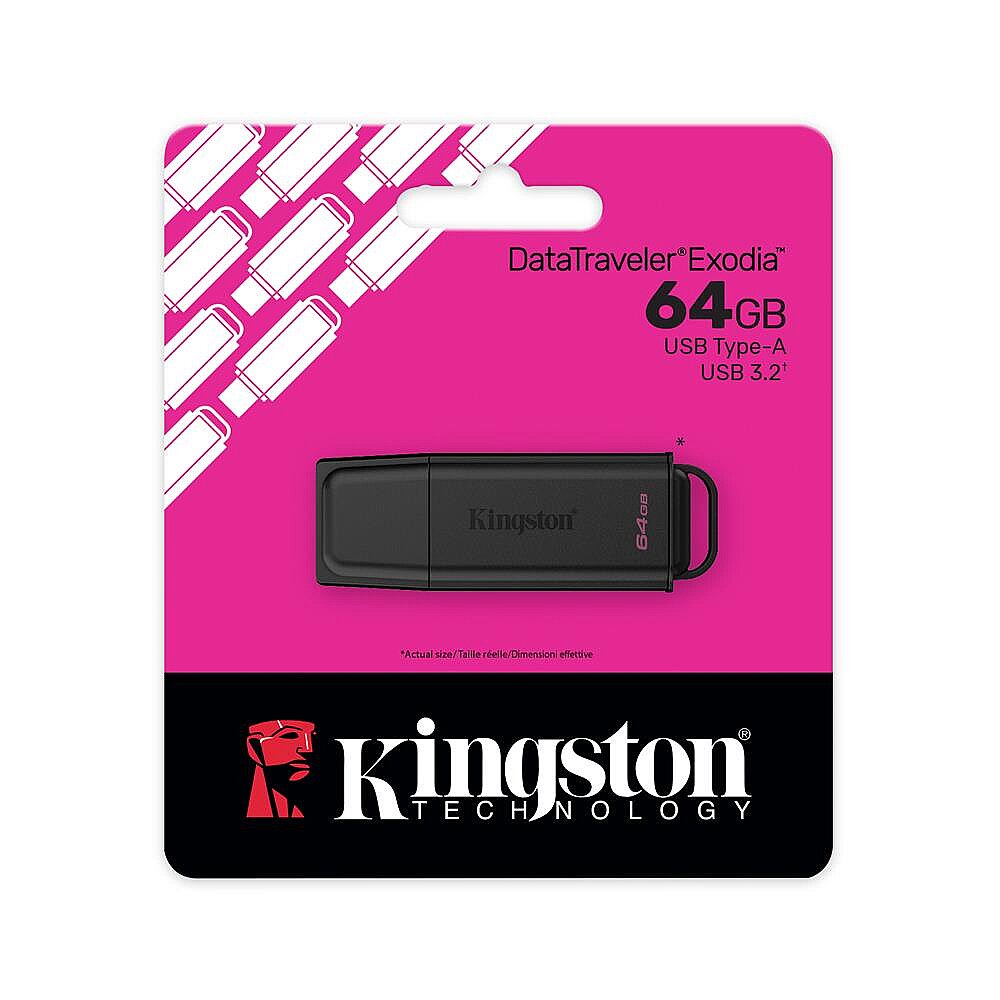 DataTraveler Exodia G2 64 GB Siyah USB Flash Bellek - DTXG2/64GB - 1