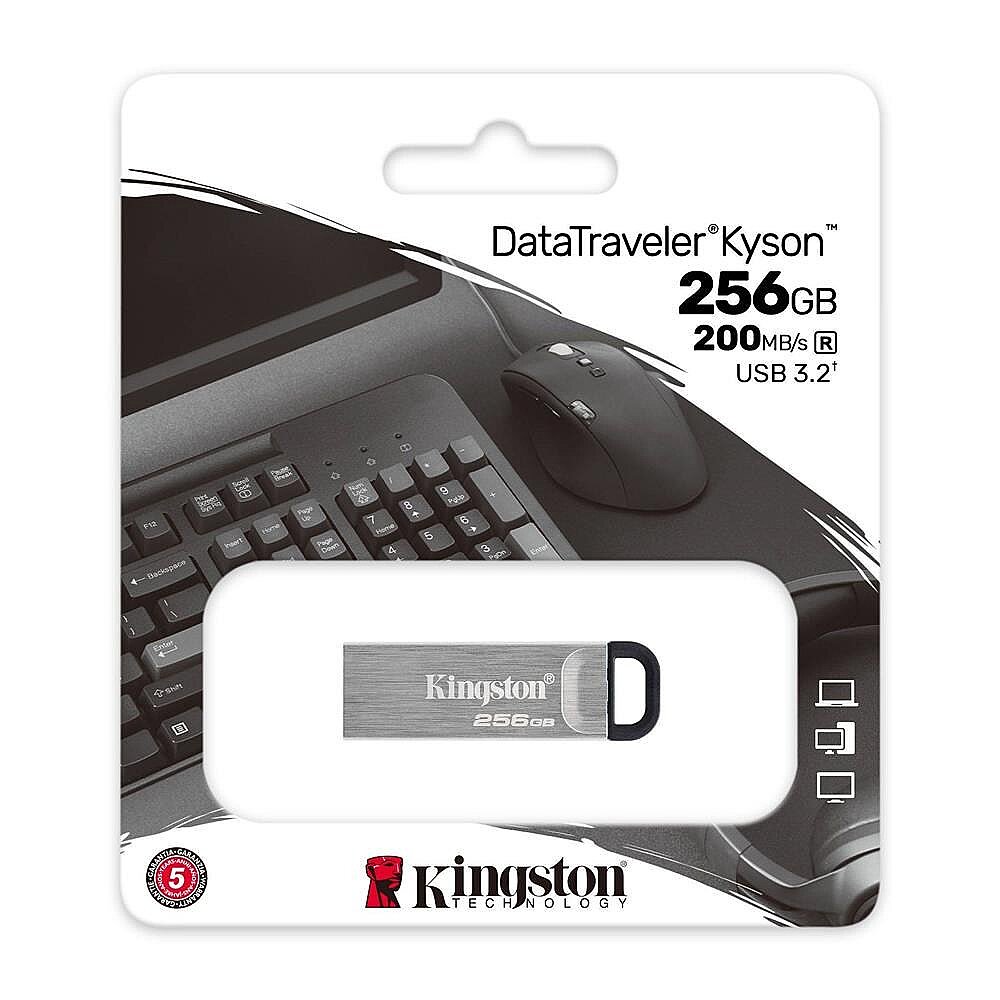DTKN-256GB 256GB DataTraveler Kyson 200MB-s Metal USB 3.2 Gen 1 Flash Bellek - 1