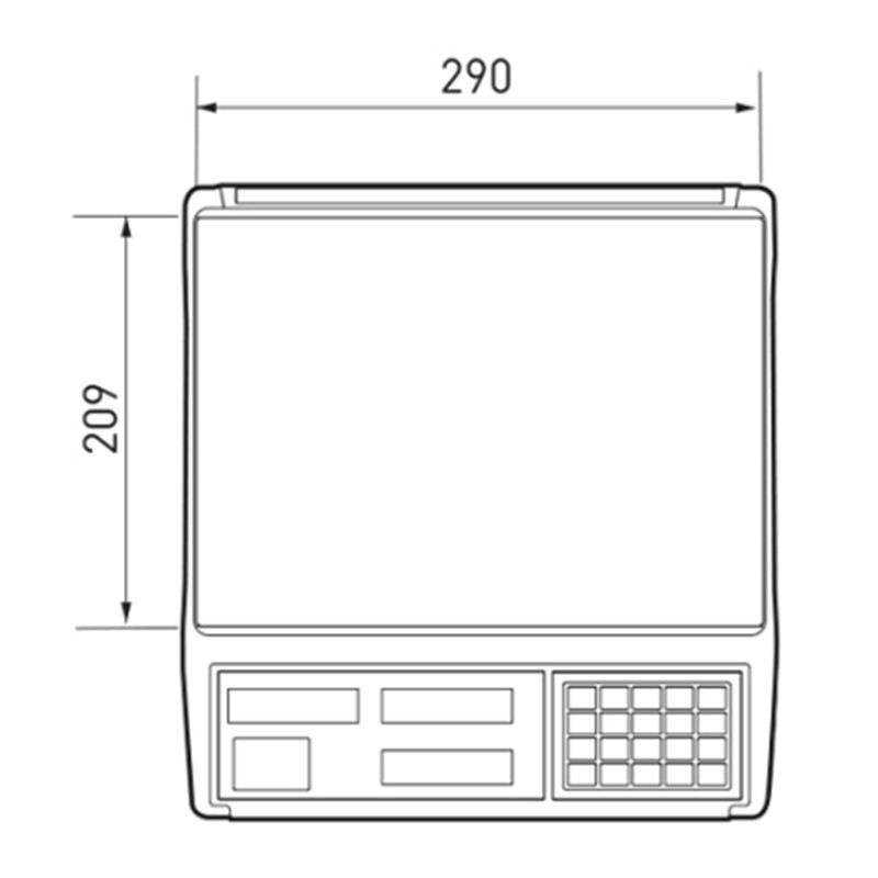 Er Jr 15KG LCD Ekran Boyunsuz Fiyat Hesaplamalı Terazi (ER-JR 15KG) - 3