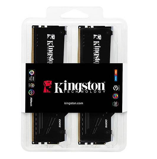 RGB 32G 2x16 5600 D5 KF556C36BBEAK2-32TR Beast Black EXPO CL36 Bellek RAM - 3