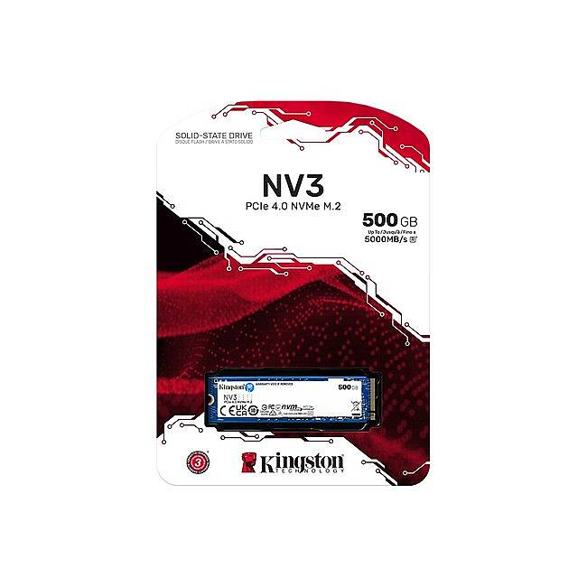 SNV3S 500GB M.2 NVMe SSD (5000-3000MBs) - 3