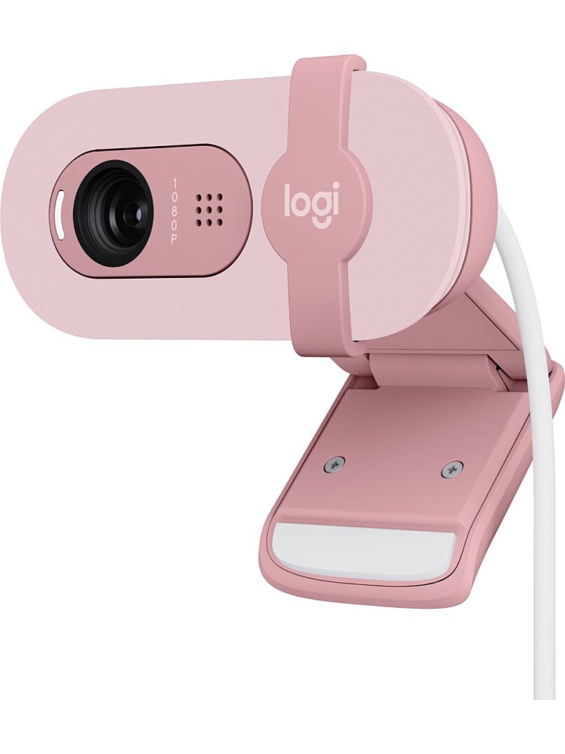 BRIO 100 Full HD 1080p Gizlilik Kapaklı Mikrofonlu Web Kamerası - Pembe - 1