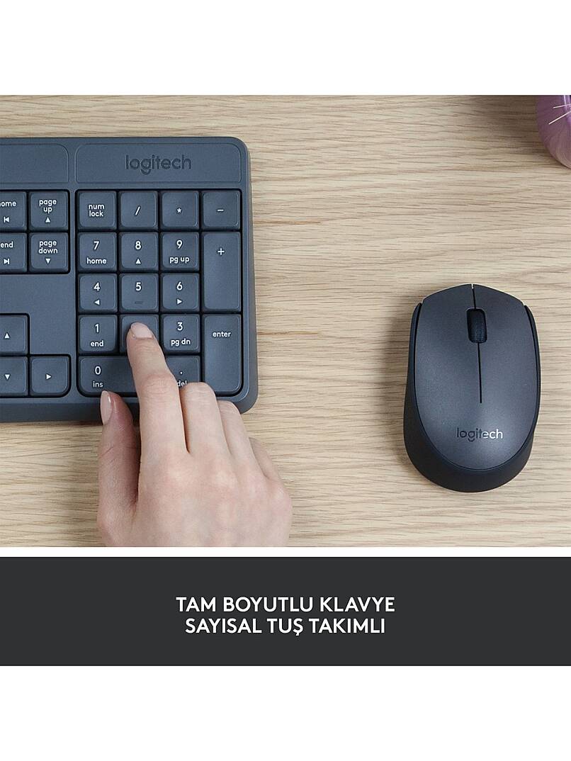 MK235 Kablosuz Set Siyah (920-007925) - 3