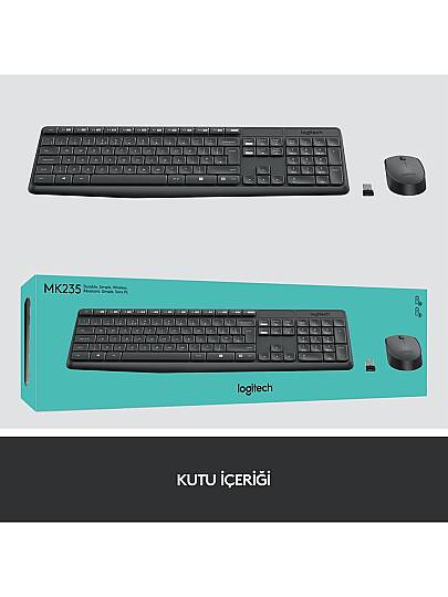 MK235 Kablosuz Set Siyah (920-007925) - 7