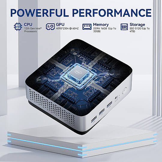 LP5C I5-12450H 16GB RAM 512GB SSD Win11 Pro Gümüş Mini PC - 3