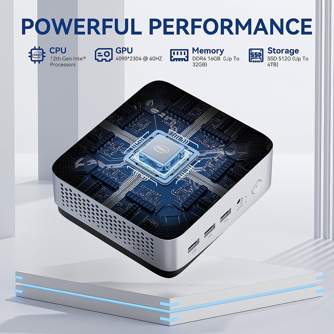 LP5C I5-12450H 16GB RAM 512GB SSD Win11 Pro Gümüş Mini PC - 3