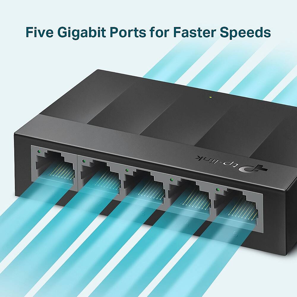 LS1005G 5-Port 10/100/1000Mbps Desktop Switch - 3