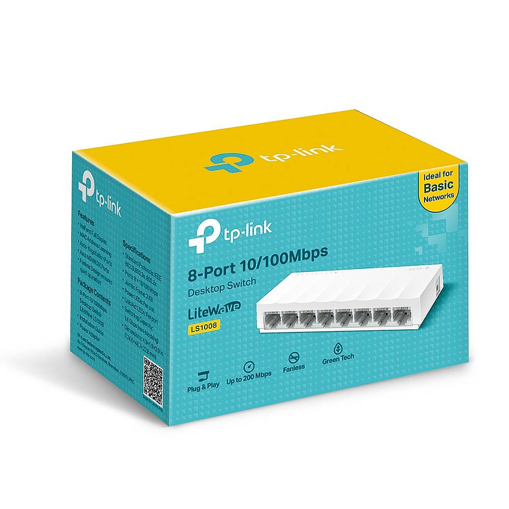 LS1008 8-Port 10/100Mbps Desktop Switch - 1