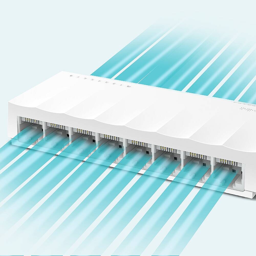 LS1008 8-Port 10/100Mbps Desktop Switch - 5