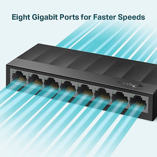 LS1008G 8-Port 10/100/1000Mbps Masaüstü Switch - 3