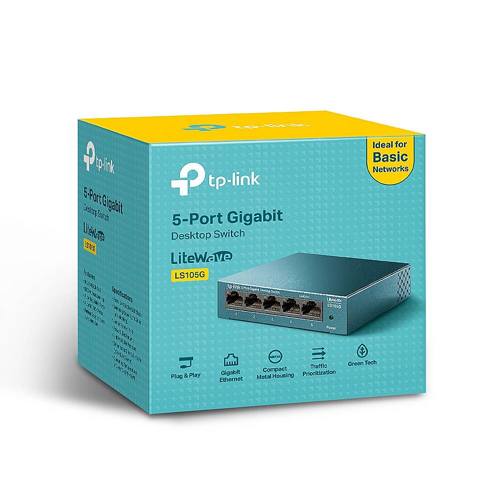 LS105G 5-Port 10/100/1000Mbps Desktop Switch - 1