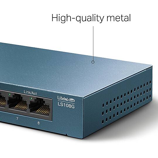 LS108G 8-Port 10/100/1000Mbps Desktop Switch - 5