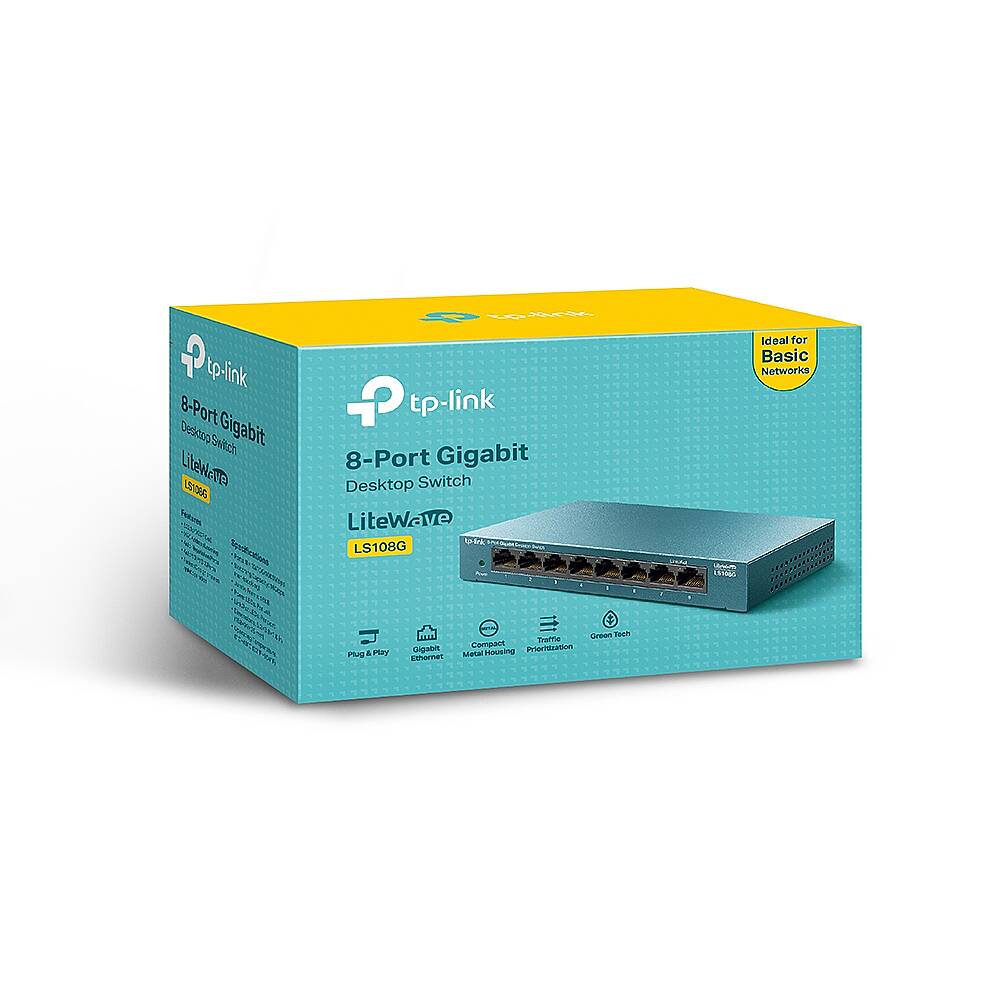LS108G 8-Port 10/100/1000Mbps Desktop Switch - 1