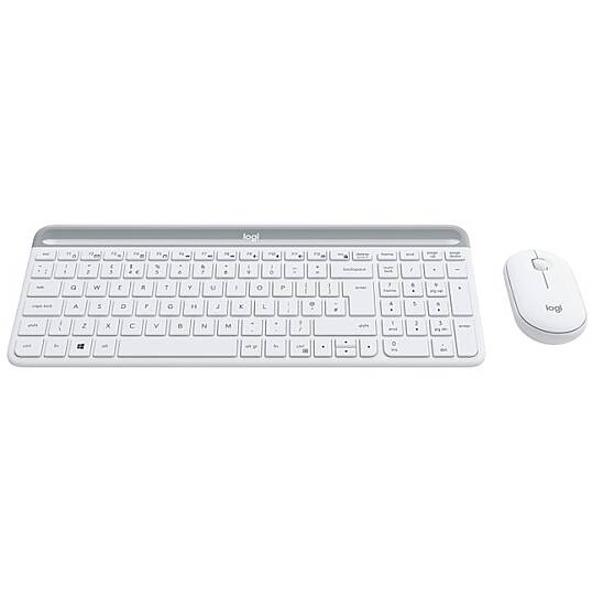 MK470 İnce Kablosuz Klavye Mouse Set Beyaz 920-009436 (2)