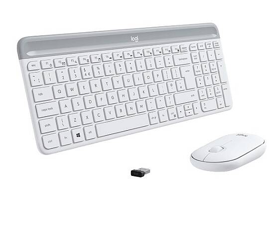 MK470 İnce Kablosuz Klavye Mouse Set Beyaz 920-009436 - 3