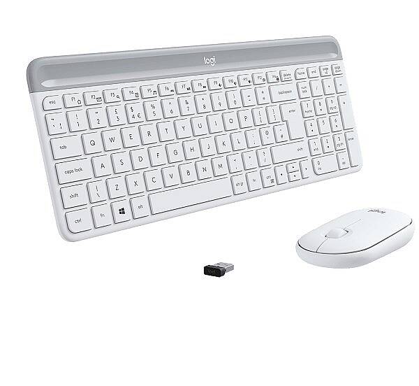 MK470 İnce Kablosuz Klavye Mouse Set Beyaz 920-009436 - 3