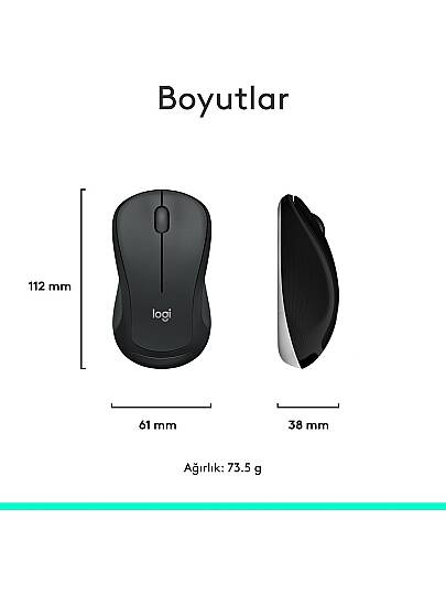 MK540 ADVANCED Kablosuz Türkçe Klavye Mouse Seti - Siyah - 8