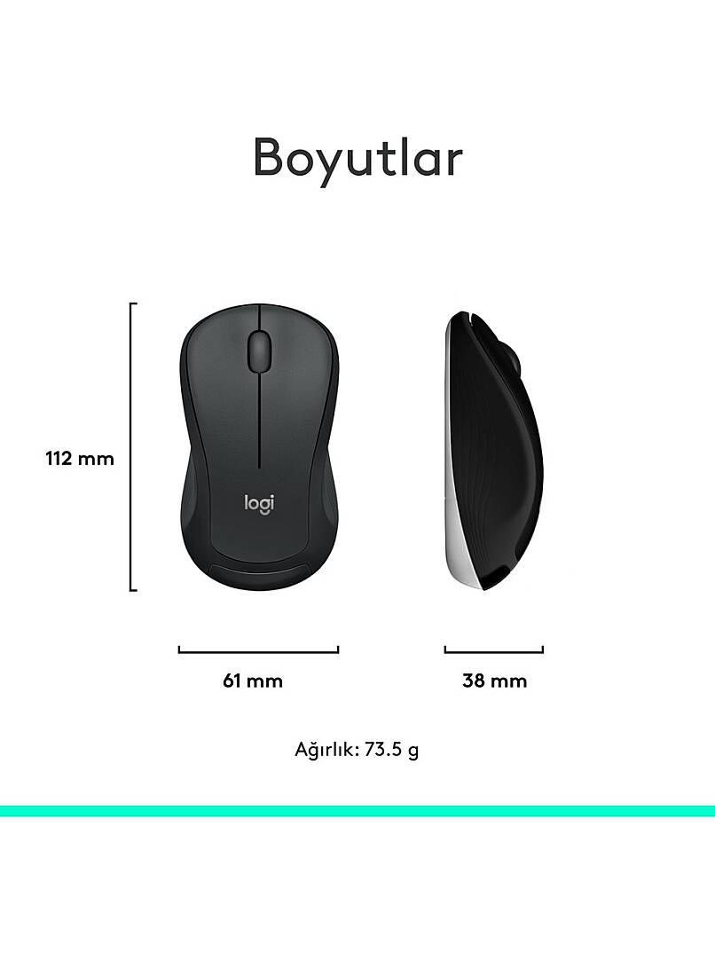 MK540 ADVANCED Kablosuz Türkçe Klavye Mouse Seti - Siyah - 8