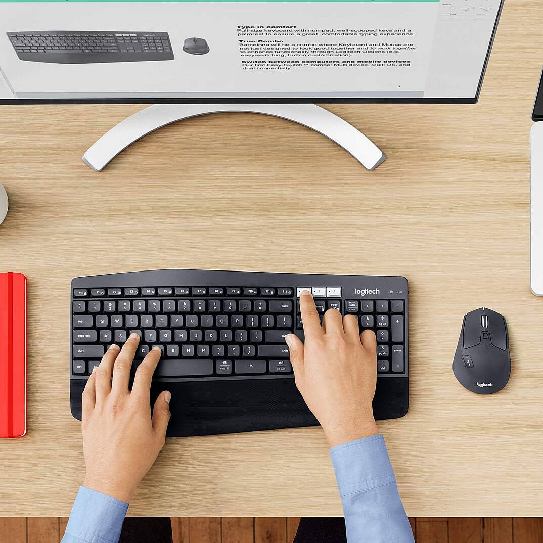 MK850 Performans Kablosuz Türkçe Q Klavye Mouse Seti, Siyah 920-008230 - 4
