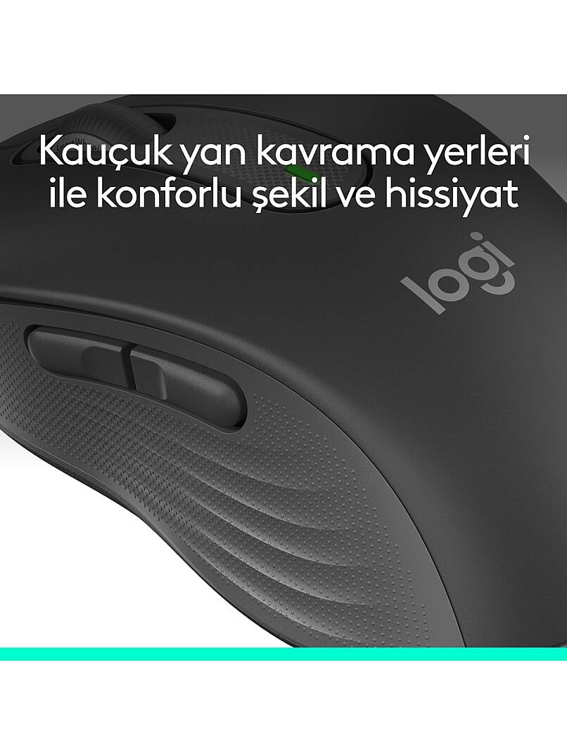 Signature M650 Küçük ve Orta Boy Sağ El İçin Sessiz Kablosuz Mouse - Siyah - 6