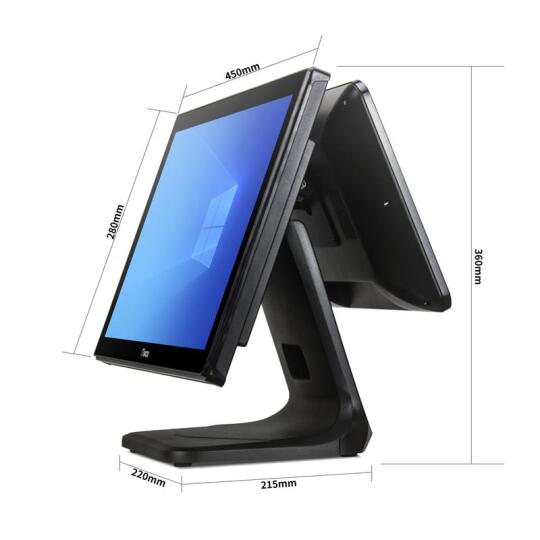 TP-7610D 18.5" i7 10. Nesil(10710)128GB NVMe SSD 8GB DDR4 RAM 1366X768 Dokunmatik POS PC +13.2" Müşteri Ekranı (2)
