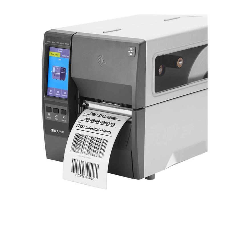 ZT231 (ZT23142-T0E000FZ) 203DPI Termal Transfer USB+Seri+Ethernet Metal Kasa End. Barkod Yazıcı (Ribonlu Kullanım) - 2