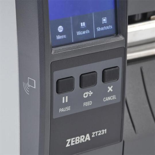ZT231 (ZT23142-T0E000FZ) 203DPI Termal Transfer USB+Seri+Ethernet Metal Kasa End. Barkod Yazıcı (Ribonlu Kullanım) - 3